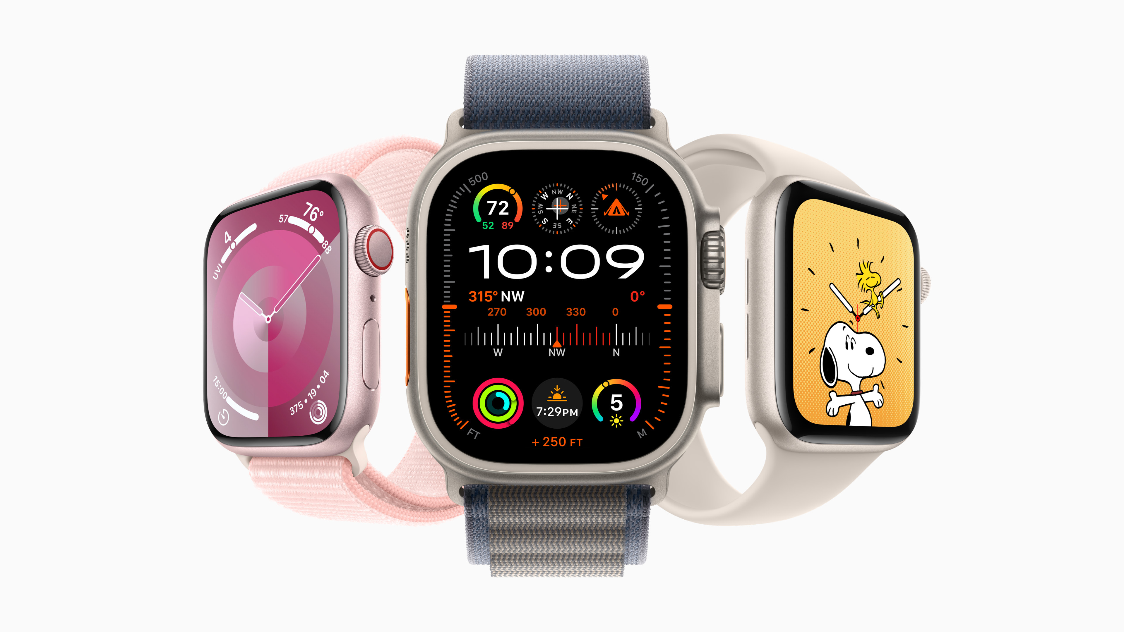 Apple Watch Series 9 and Ultra 2 were unavailable directly from Apple while the ban was in effect, though they could still be purchased from third-party retailers. Apple Watch SE is not affected by the ban. Photo by Apple.